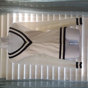 Nautical V-neck sweater